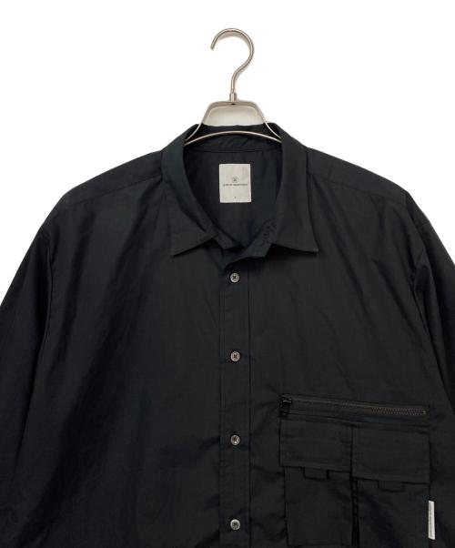 uniform experiment（ユニフォームエクスペリメント）uniform experiment (ユニフォームエクスペリメント) 長袖シャツ ブラック サイズ:4の古着・服飾アイテム