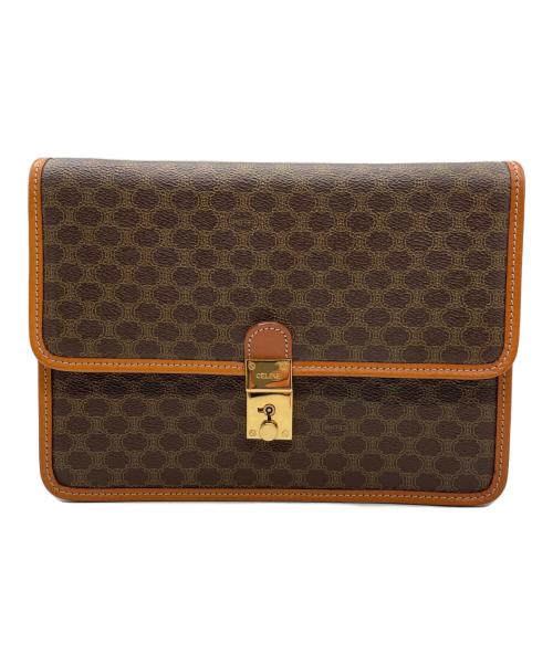 CELINE（セリーヌ）CELINE (セリーヌ) クラッチバッグ ブラウンの古着・服飾アイテム