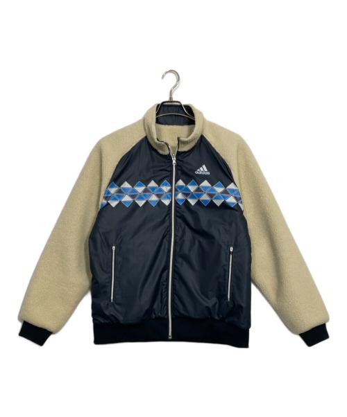 adidas（アディダス）adidas (アディダス) リバーシブルジャケット アイボリー×ネイビー サイズ:Ｌの古着・服飾アイテム