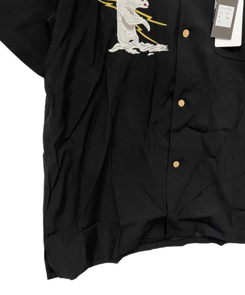 HOUSTON（ヒューストン）HOUSTON (ヒューストン) スーベニアシャツ ブラック サイズ:Lの古着・服飾アイテム