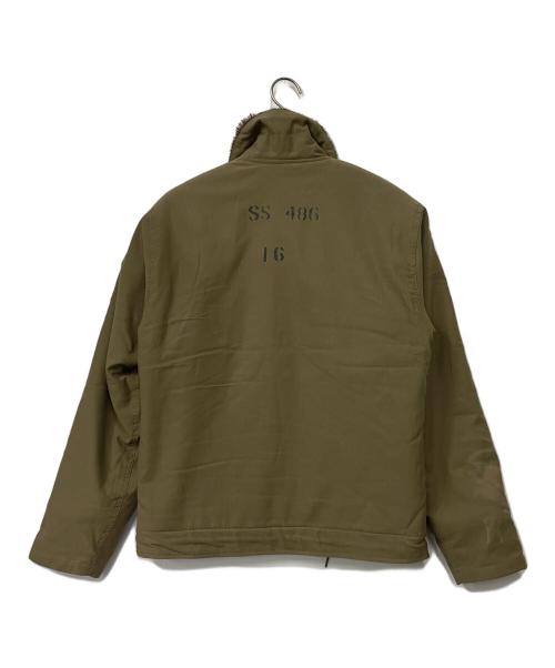NAVY DEPARTMENT（ネイビーデパートメント）NAVY DEPARTMENT (ネイビーデパートメント) デッキジャケット オリーブ サイズ:Lの古着・服飾アイテム