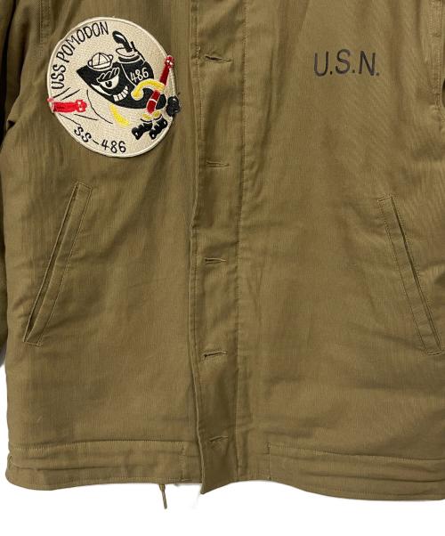 NAVY DEPARTMENT（ネイビーデパートメント）NAVY DEPARTMENT (ネイビーデパートメント) デッキジャケット オリーブ サイズ:Lの古着・服飾アイテム