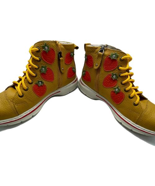 estacion（エスタシオ）estacion (エスタシオ) スニーカーブーツ キャメル×レッド サイズ:Lの古着・服飾アイテム