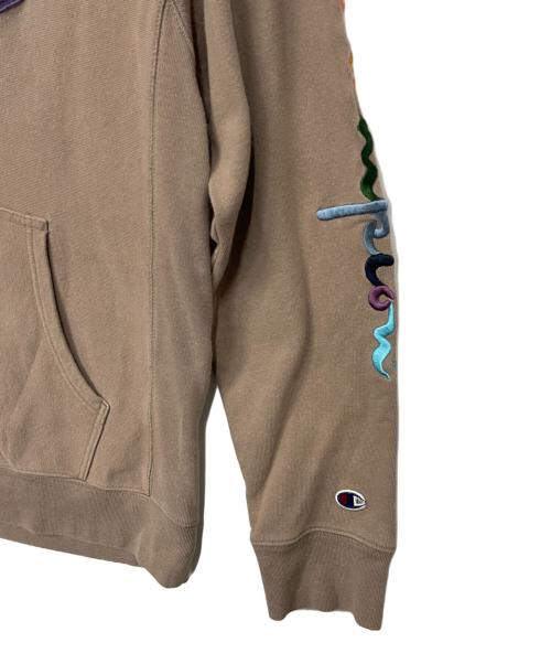 Champion（チャンピオン）Champion (チャンピオン) KITH (キス) パーカー カーキ サイズ:Lの古着・服飾アイテム