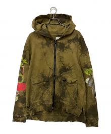 A（エイス）の古着「ジップパーカー」｜オリーブ