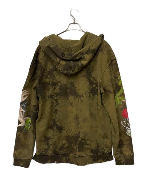 A（エイス）A (エイス) ジップパーカー オリーブ サイズ:Mの古着・服飾アイテム