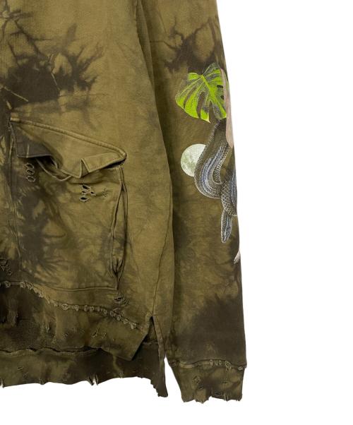 A（エイス）A (エイス) ジップパーカー オリーブ サイズ:Mの古着・服飾アイテム