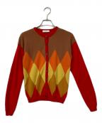 BALLANTYNEバランタイン）の古着「カシミヤカーディガン」｜レッド