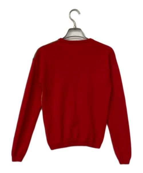 BALLANTYNE（バランタイン）BALLANTYNE (バランタイン) カシミヤカーディガン レッド サイズ:不明の古着・服飾アイテム