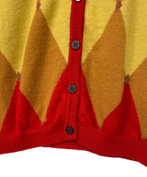 BALLANTYNE（バランタイン）BALLANTYNE (バランタイン) カシミヤカーディガン レッド サイズ:不明の古着・服飾アイテム