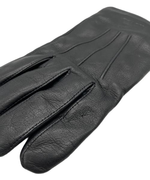 COACH（コーチ）COACH (コーチ) レザーグローブ ブラックの古着・服飾アイテム