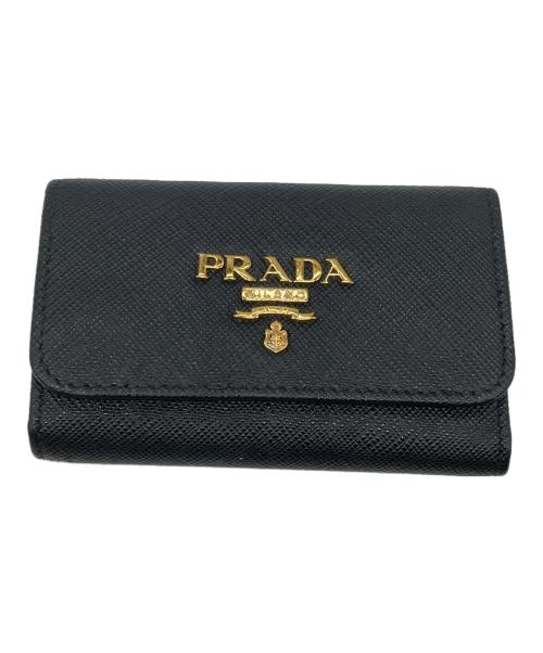 PRADA（プラダ）PRADA (プラダ) 4連キーケース ブラックの古着・服飾アイテム
