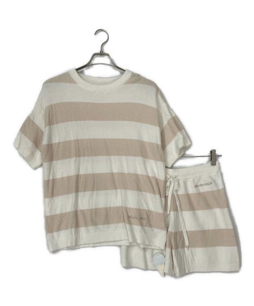 gelato pique（ジェラートピケ）gelato pique (ジェラートピケ) ルームウェア ホワイト×ピンク サイズ:F 未使用品の古着・服飾アイテム