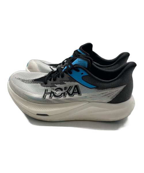 HOKA（ホカ）HOKA (ホカ) ランニングシューズ ホワイト サイズ:25.5の古着・服飾アイテム