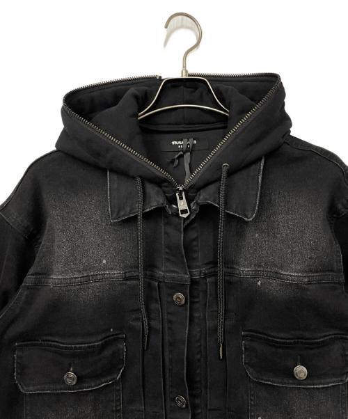 1PIU1UGUALE3 RELAX（ウノピゥウノウグァーレトレ リラックス）1PIU1UGUALE3 RELAX (ウノピゥウノウグァーレトレ リラックス) フーデッドジャケット ブラック サイズ:L 未使用品の古着・服飾アイテム