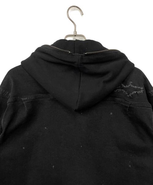 1PIU1UGUALE3 RELAX（ウノピゥウノウグァーレトレ リラックス）1PIU1UGUALE3 RELAX (ウノピゥウノウグァーレトレ リラックス) フーデッドジャケット ブラック サイズ:L 未使用品の古着・服飾アイテム
