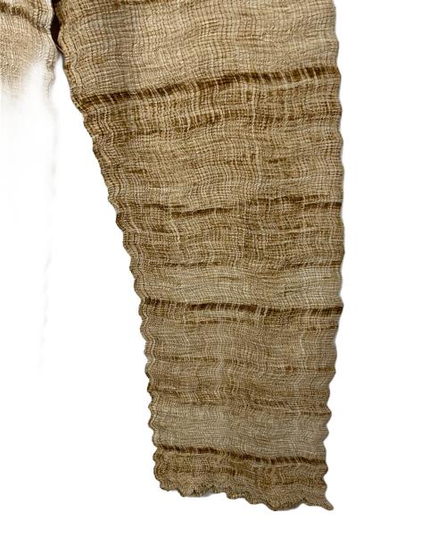 ISSEY MIYAKE（イッセイミヤケ）ISSEY MIYAKE (イッセイミヤケ) イージープリーツパンツ ベージュ サイズ:Mの古着・服飾アイテム