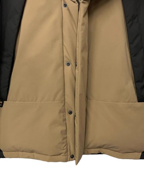 FIRST DOWN（ファーストダウン）FIRST DOWN (ファーストダウン) ダウンジャケット ベージュ×ブラック サイズ:Lの古着・服飾アイテム