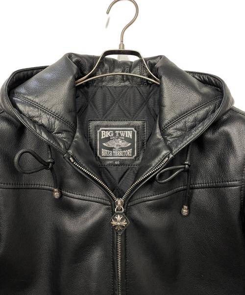 BIG TWIN（ビッグツイン）BIG TWIN (ビッグツイン) レザージャケット サイズ:40の古着・服飾アイテム