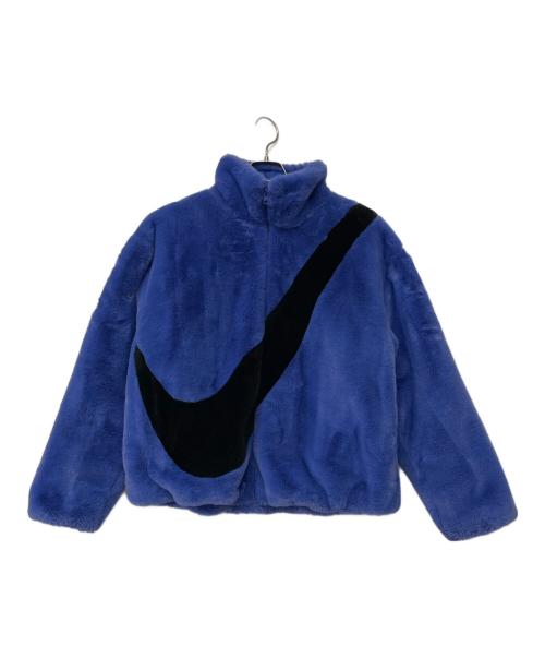 NIKE（ナイキ）NIKE (ナイキ) フェイクファージャケット ブルー サイズ:Lの古着・服飾アイテム