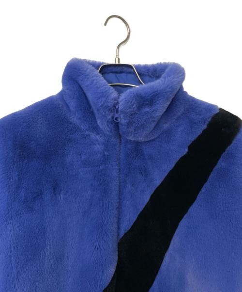 NIKE（ナイキ）NIKE (ナイキ) フェイクファージャケット ブルー サイズ:Lの古着・服飾アイテム