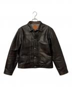 MOTOR by HIDEO MOTOIKEヒデオ モトイケ）の古着「レザージャケット」｜ブラウン
