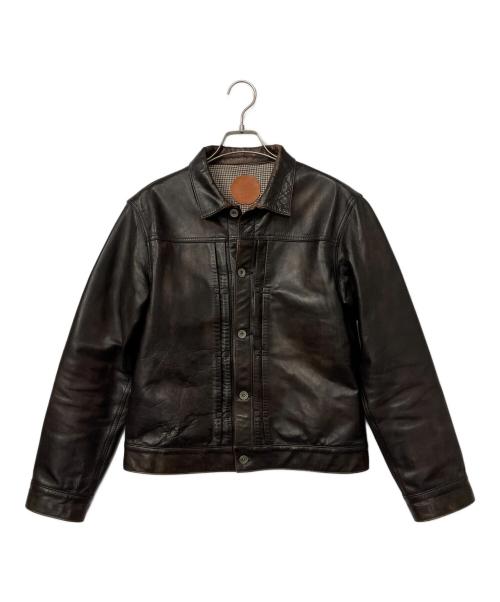 MOTOR by HIDEO MOTOIKE（ヒデオ モトイケ）MOTOR by HIDEO MOTOIKE (ヒデオ モトイケ) レザージャケット ブラウン サイズ:Sの古着・服飾アイテム