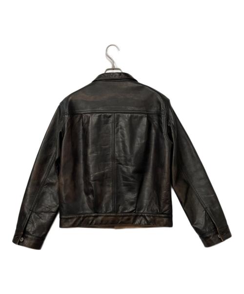 MOTOR by HIDEO MOTOIKE（ヒデオ モトイケ）MOTOR by HIDEO MOTOIKE (ヒデオ モトイケ) レザージャケット ブラウン サイズ:Sの古着・服飾アイテム