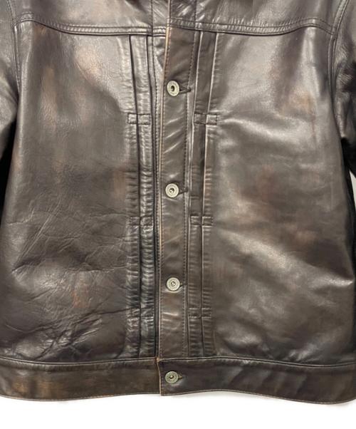 MOTOR by HIDEO MOTOIKE（ヒデオ モトイケ）MOTOR by HIDEO MOTOIKE (ヒデオ モトイケ) レザージャケット ブラウン サイズ:Sの古着・服飾アイテム