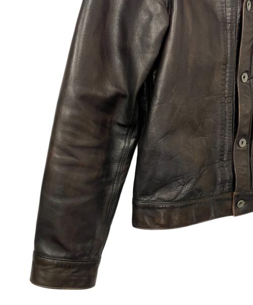 MOTOR by HIDEO MOTOIKE（ヒデオ モトイケ）MOTOR by HIDEO MOTOIKE (ヒデオ モトイケ) レザージャケット ブラウン サイズ:Sの古着・服飾アイテム
