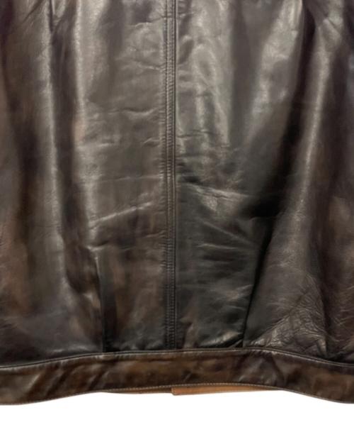 MOTOR by HIDEO MOTOIKE（ヒデオ モトイケ）MOTOR by HIDEO MOTOIKE (ヒデオ モトイケ) レザージャケット ブラウン サイズ:Sの古着・服飾アイテム