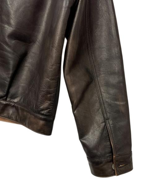MOTOR by HIDEO MOTOIKE（ヒデオ モトイケ）MOTOR by HIDEO MOTOIKE (ヒデオ モトイケ) レザージャケット ブラウン サイズ:Sの古着・服飾アイテム