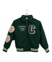 Champion（チャンピオン）の古着「スタジャン」｜グリーン