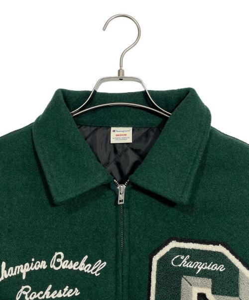 Champion（チャンピオン）Champion (チャンピオン) スタジャン グリーン サイズ:Mの古着・服飾アイテム