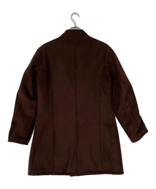 ARMANI COLLEZIONI（アルマーニ コレツィオーニ）ARMANI COLLEZIONI (アルマーニ コレツィオーニ) フェイクムートンコート ブラウン サイズ:46の古着・服飾アイテム