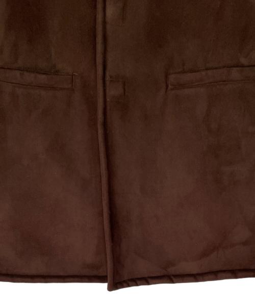 ARMANI COLLEZIONI（アルマーニ コレツィオーニ）ARMANI COLLEZIONI (アルマーニ コレツィオーニ) フェイクムートンコート ブラウン サイズ:46の古着・服飾アイテム