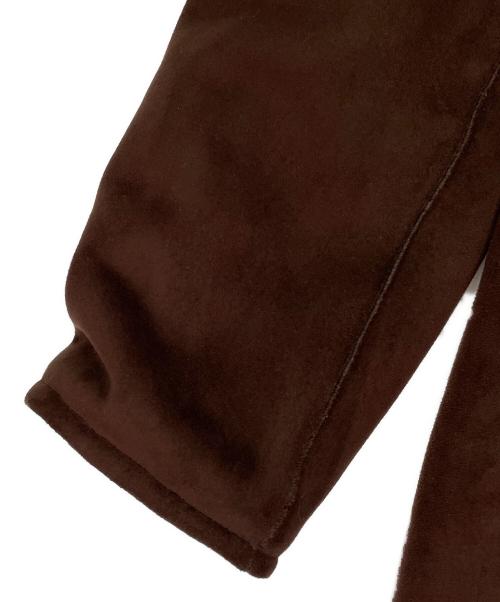 ARMANI COLLEZIONI（アルマーニ コレツィオーニ）ARMANI COLLEZIONI (アルマーニ コレツィオーニ) フェイクムートンコート ブラウン サイズ:46の古着・服飾アイテム