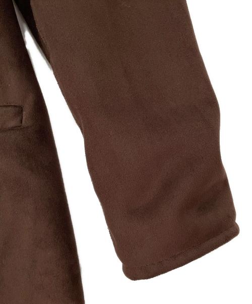 ARMANI COLLEZIONI（アルマーニ コレツィオーニ）ARMANI COLLEZIONI (アルマーニ コレツィオーニ) フェイクムートンコート ブラウン サイズ:46の古着・服飾アイテム