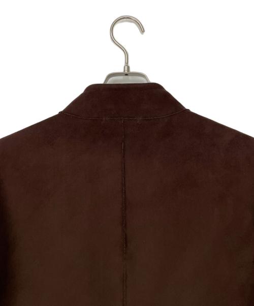 ARMANI COLLEZIONI（アルマーニ コレツィオーニ）ARMANI COLLEZIONI (アルマーニ コレツィオーニ) フェイクムートンコート ブラウン サイズ:46の古着・服飾アイテム