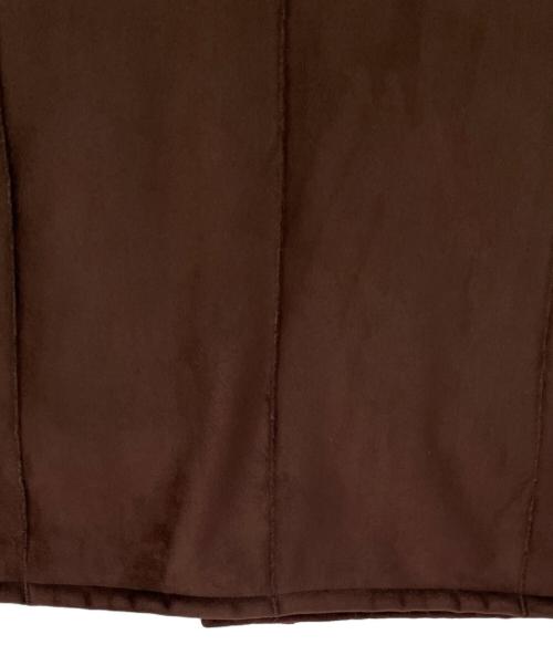 ARMANI COLLEZIONI（アルマーニ コレツィオーニ）ARMANI COLLEZIONI (アルマーニ コレツィオーニ) フェイクムートンコート ブラウン サイズ:46の古着・服飾アイテム