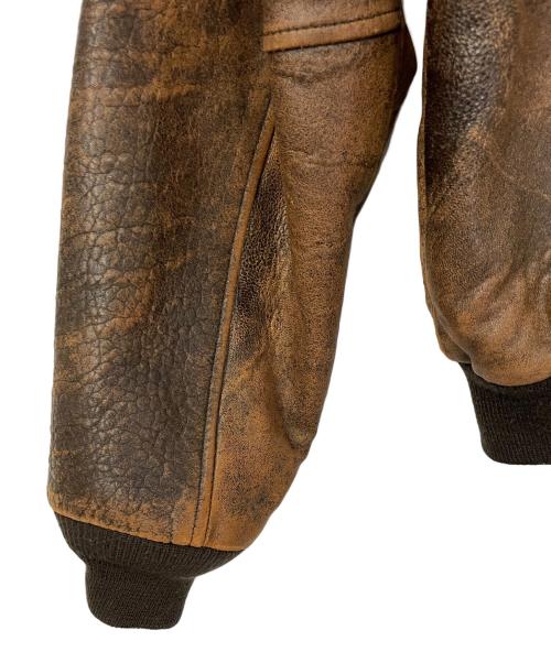 AVIREX（アヴィレックス）AVIREX (アヴィレックス) フライトジャケット ブラウン サイズ:XSの古着・服飾アイテム