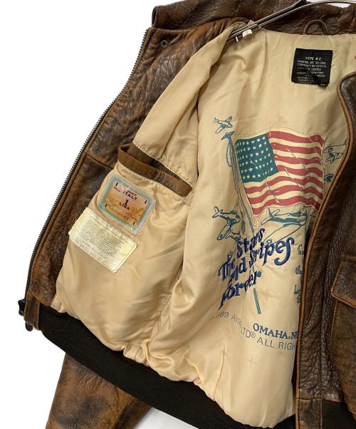 AVIREX（アヴィレックス）AVIREX (アヴィレックス) フライトジャケット ブラウン サイズ:XSの古着・服飾アイテム