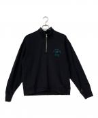 NIKEナイキ）の古着「ハーフジップスウェット」｜ブラック