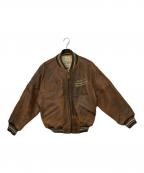 AVIREXアヴィレックス）の古着「レザージャケット」｜ブラウン