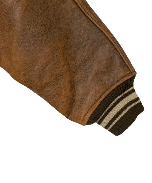 AVIREX（アヴィレックス）AVIREX (アヴィレックス) レザージャケット ブラウン サイズ:XSの古着・服飾アイテム