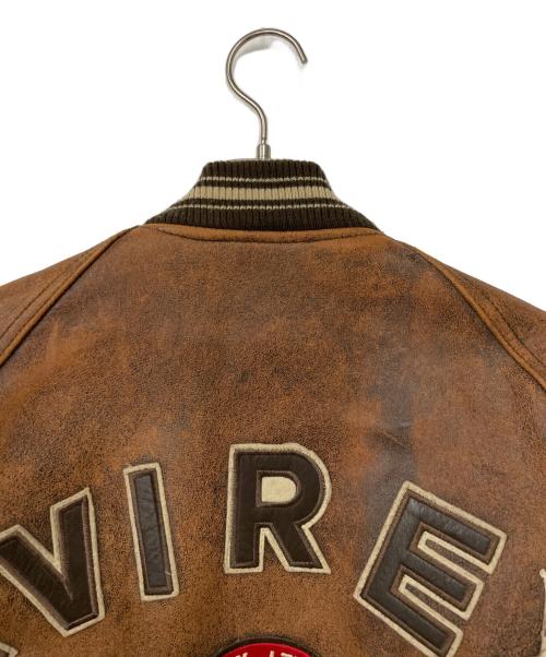 AVIREX（アヴィレックス）AVIREX (アヴィレックス) レザージャケット ブラウン サイズ:XSの古着・服飾アイテム