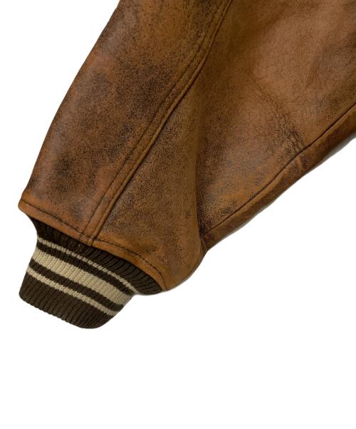 AVIREX（アヴィレックス）AVIREX (アヴィレックス) レザージャケット ブラウン サイズ:XSの古着・服飾アイテム