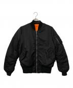 ALPHAアルファ）の古着「MA-1ジャケット」｜ブラック