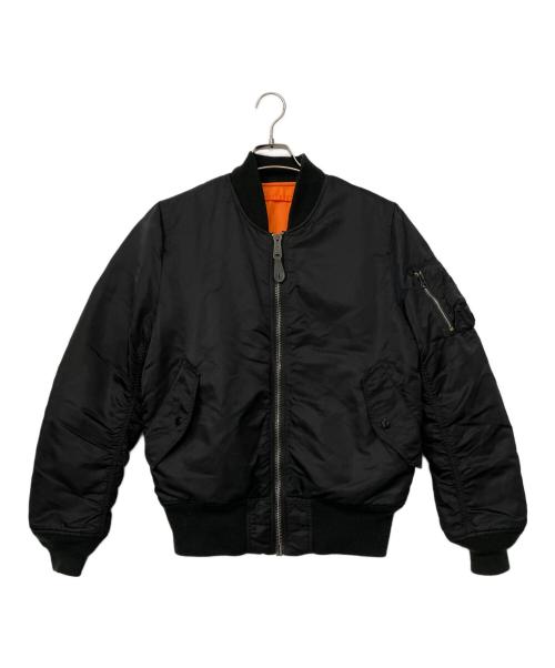ALPHA（アルファ）ALPHA (アルファ) MA-1ジャケット ブラック サイズ:MEDIUMの古着・服飾アイテム