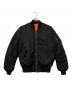 ALPHA（アルファ）の古着「MA-1ジャケット」｜ブラック